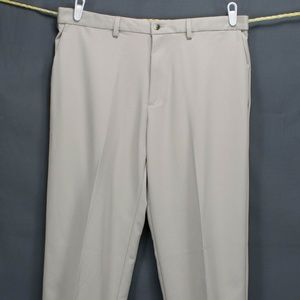 Haggar Mens Dress Pants Sz 38 X 30 Light Beige